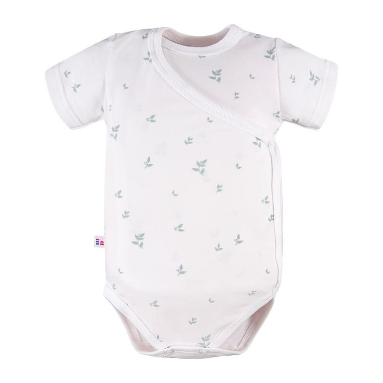 Body niemowlęce z krótkim rękawem, białe, Eevi