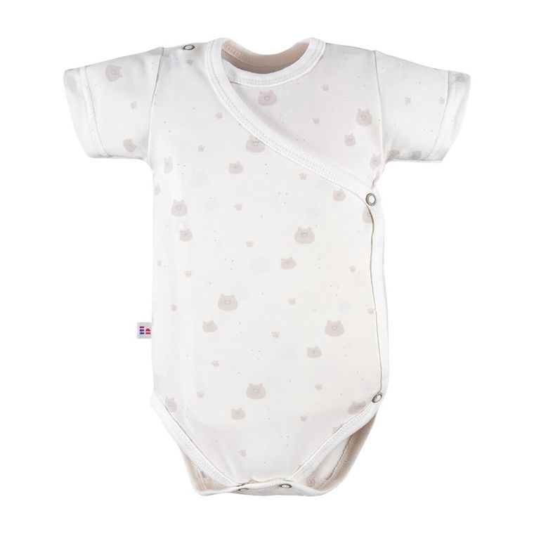 Body niemowlęce z krótkim rękawem, ecru, Eevi