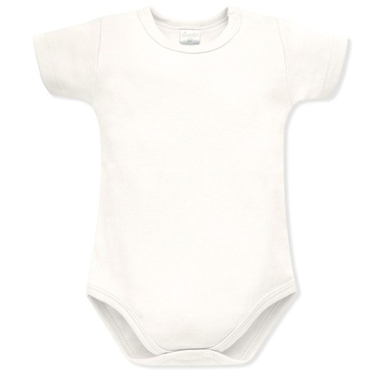 Body niemowlęce z krótkim rękawem, ecru, Pinokio