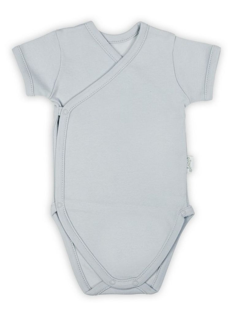 Body niemowlęce z krótkim rękawem, szare, Nicol