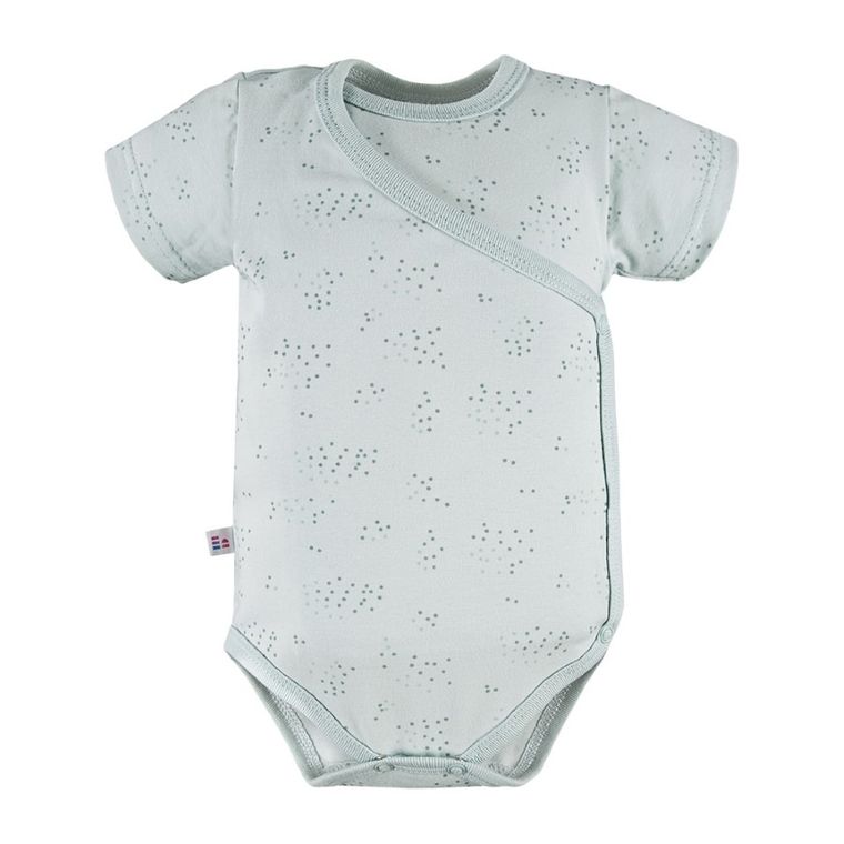 Body niemowlęce z krótkim rękawem, zielone, Eevi