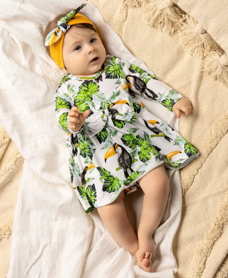 Body sukienka dziewczęce z długim rękawem, mix, Nicol