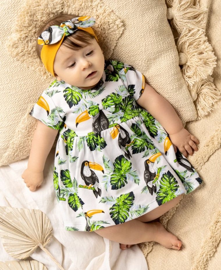 Body sukienka dziewczęce z krótkim rękawem, mix, Nicol