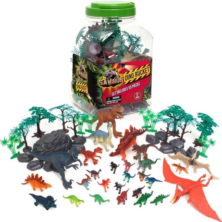 Boley, Park Jurajski, dinozaury, zestaw figurek, 55 elementów