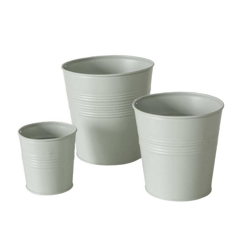 Boltze Garden, donice ogrodowe cynkowe, Lingo, zewnętrzne, 3 szt.