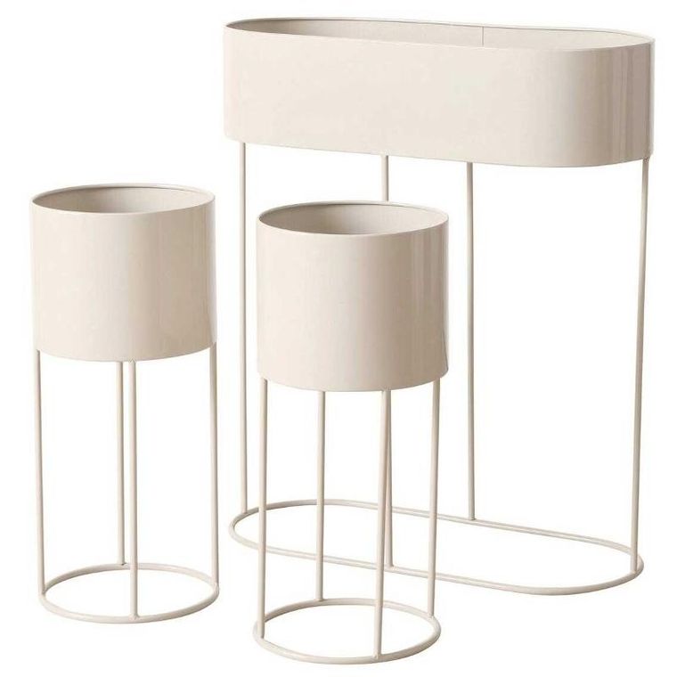 Boltze Garden, metalowe stojaki na kwiaty aurela, 3 sztuki