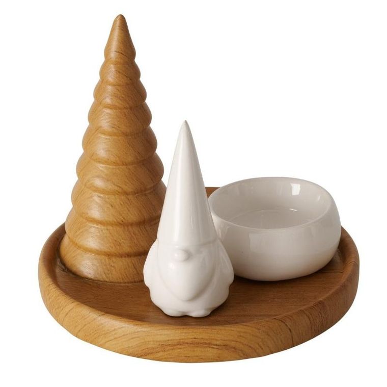 Boltze Home, Amira, świecznik na tealight z choinką, 13 cm