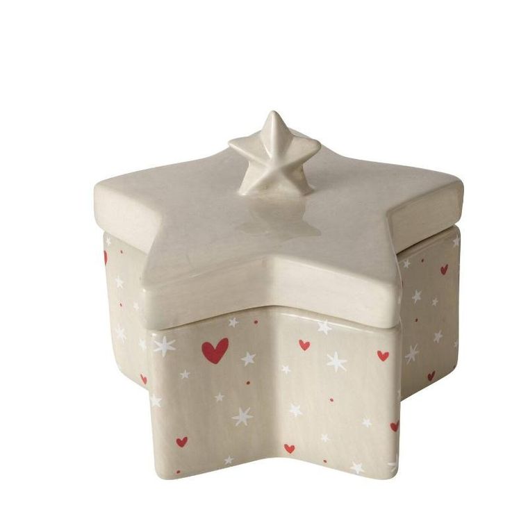Boltze Home, Anella, szkatułka ceramiczna w kształcie gwiazdy