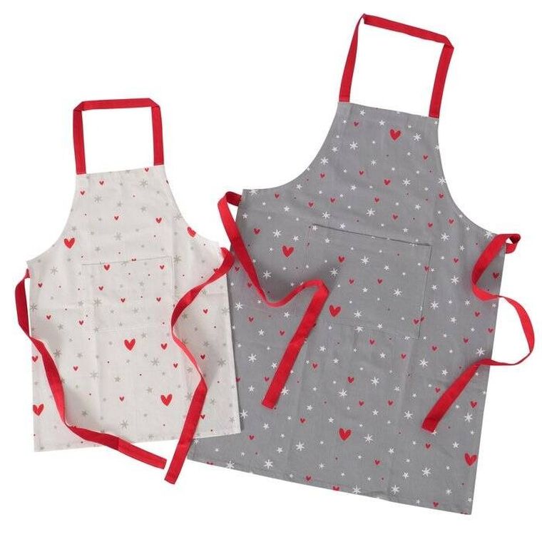 Boltze Home, Anella, zestaw fartuszków dla rodzica i dziecka, 2 szt.