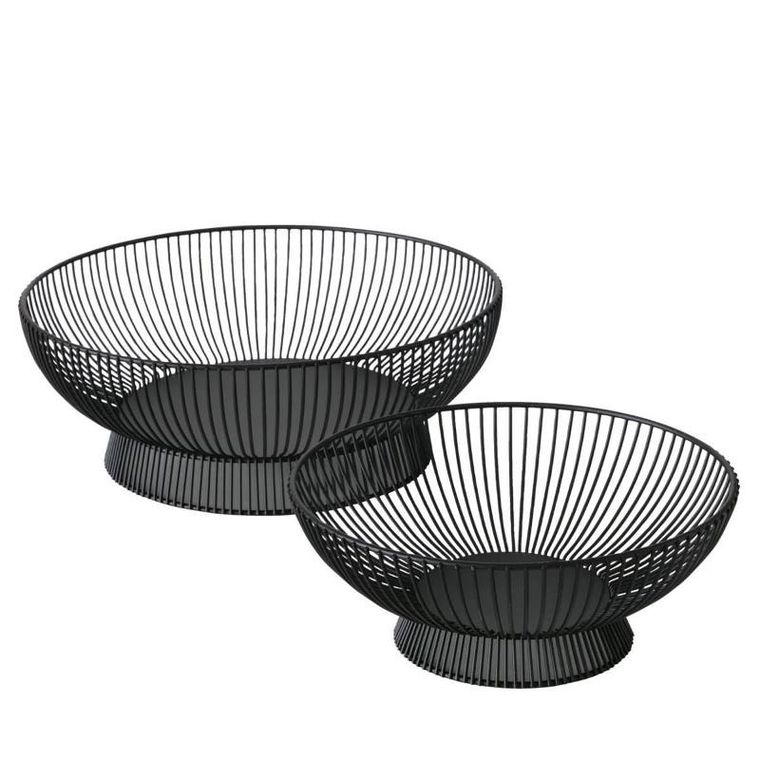 Boltze Home, Balu, misy dekoracyjne, czarne, 2 szt.