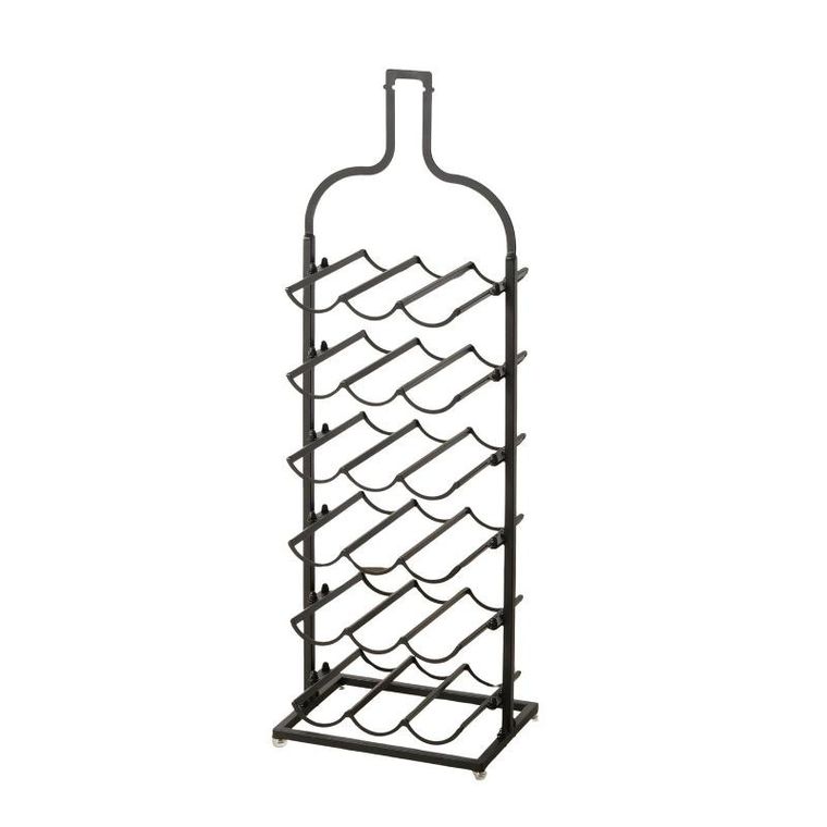 Boltze Home, Botella, stojak na wino metalowy w kształcie butelki, wys. 91 cm