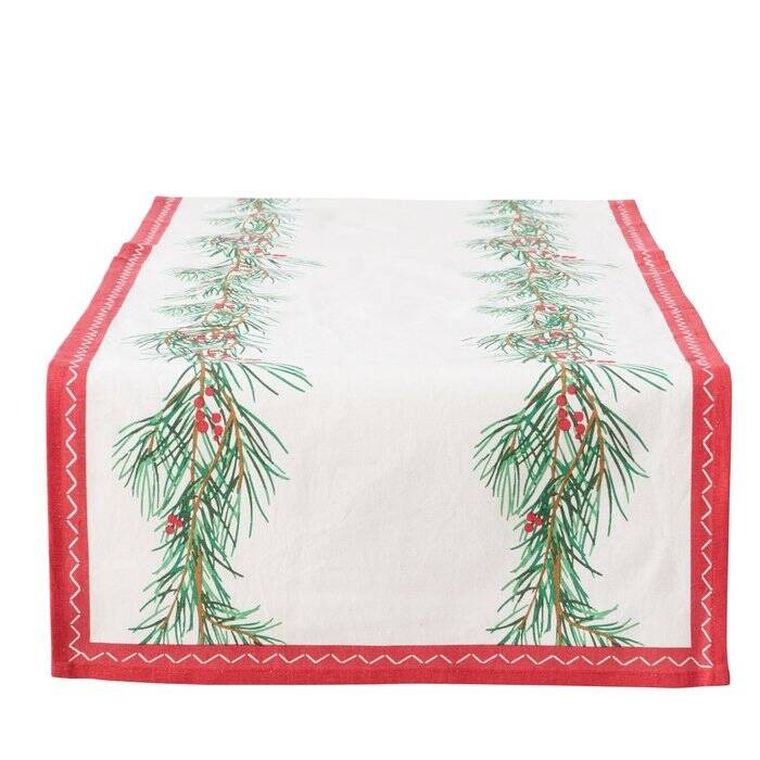 Boltze Home, Charlene, świąteczny bieżnik na stół z bawełny, 140 cm