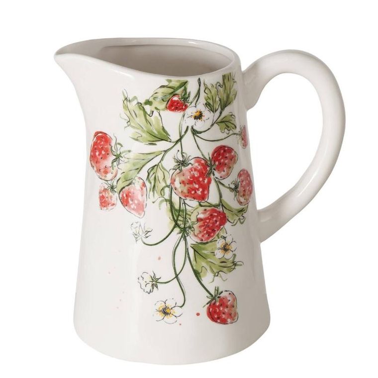 Boltze Home, dzbanek ceramiczny, Strawberry, w truskawki, 1250 ml