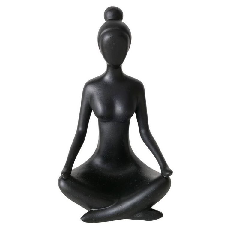 Boltze Home, figurka dekoracyjna Joga, kobieta, 10 cm