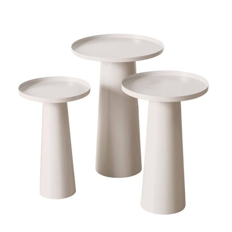 Boltze Home, Jacky, stoliki kawowe, okrągłe, 3 szt.