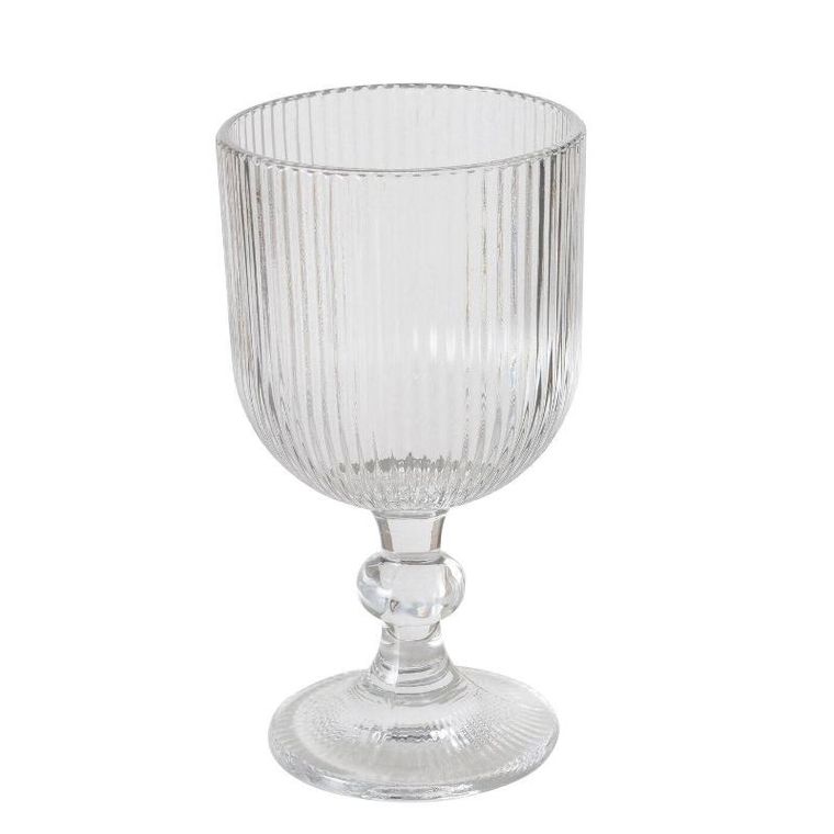 Boltze Home, kieliszek do wina z ryflowanego szkła, Rigano