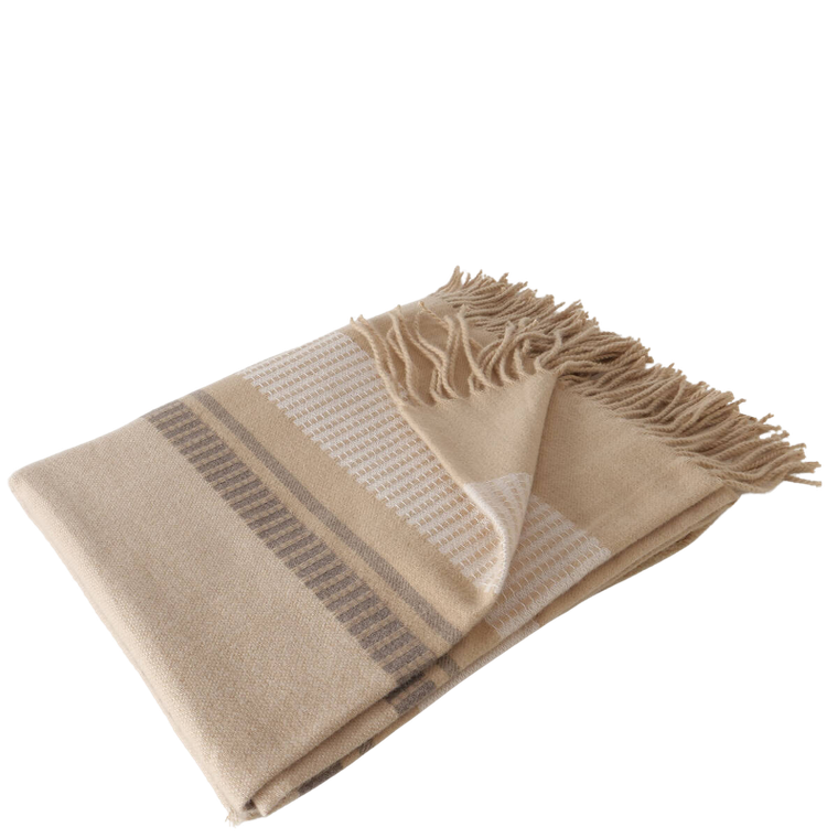 Boltze Home, koc z frędzlami, Hazel, 160-130 cm