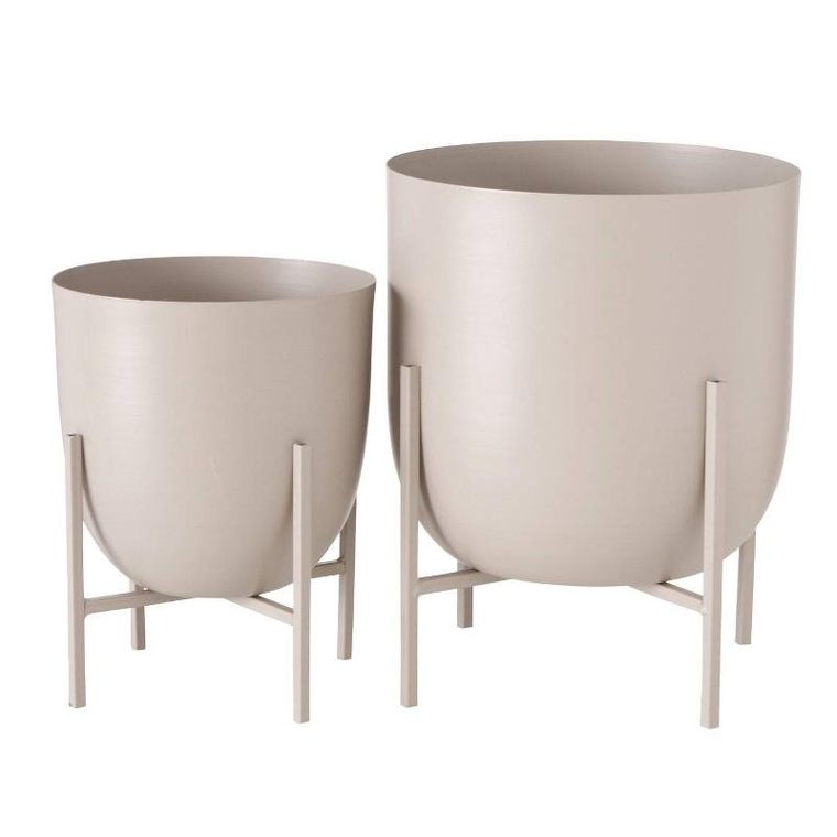 Boltze Home, komplet osłonek na doniczkę z metalu, Kilana, 2 szt.