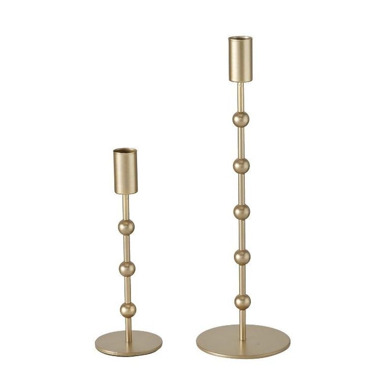 Boltze Home, komplet świeczników w kolorze złota, Kimberly