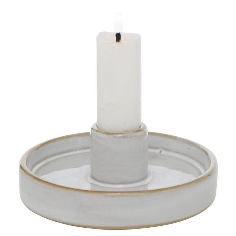 Boltze Home, Marima, okrągły świecznik porcelanowy, 4 cm