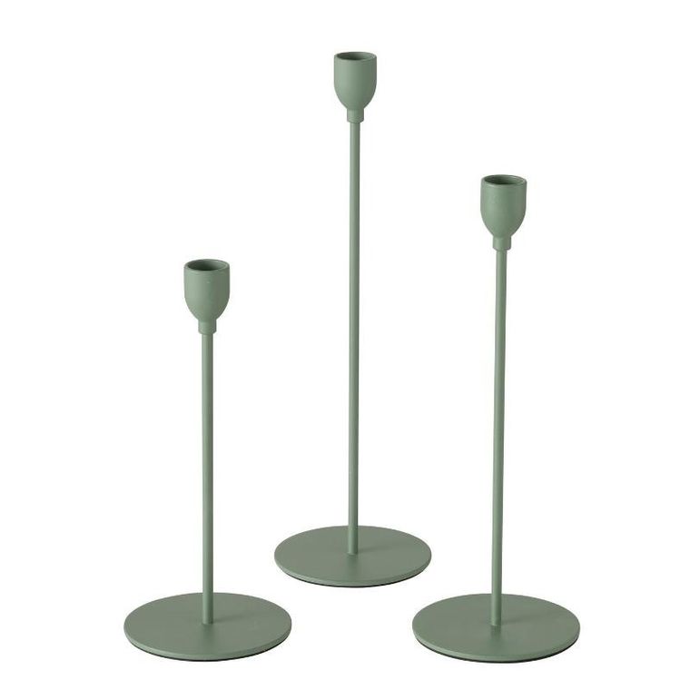 Boltze Home, metalowe świeczniki na świece obiadowe, Malte