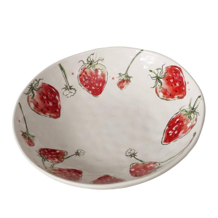 Boltze Home, miska w truskawki, Strawberry, Ø 34 cm