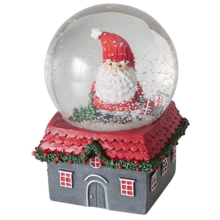 Boltze Home, Monti, kula śnieżna z domkiem, średnica 10 cm