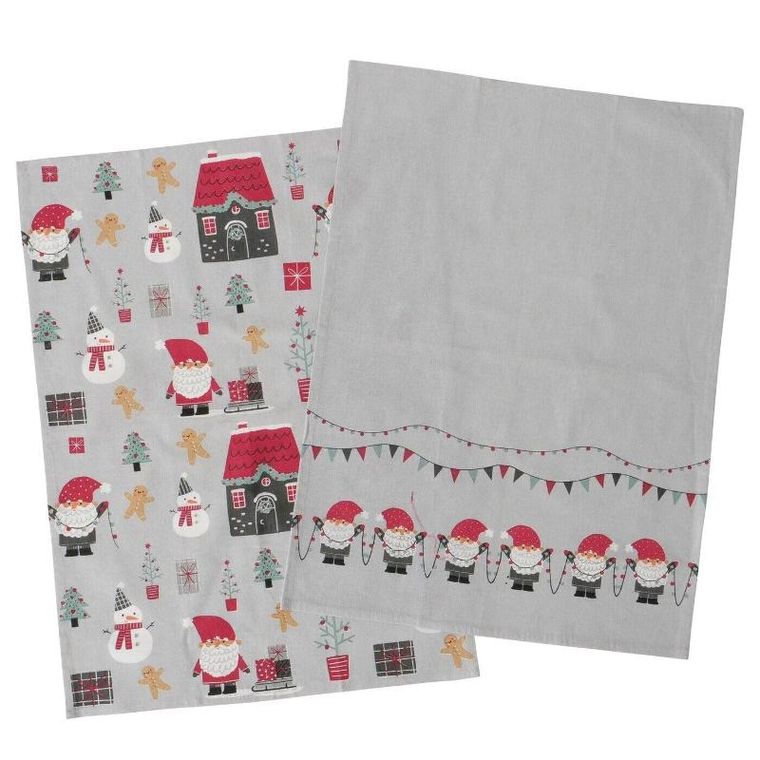 Boltze Home, Monti, ścierki kuchenne w świąteczny wzór, 50-70 cm, 2 szt.