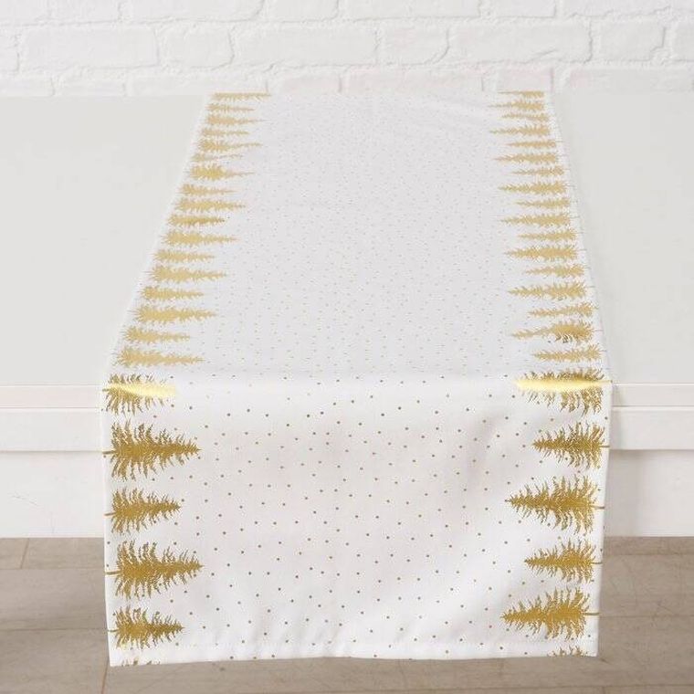 Boltze Home, Platina, świąteczny bieżnik na stół, 138,6 cm