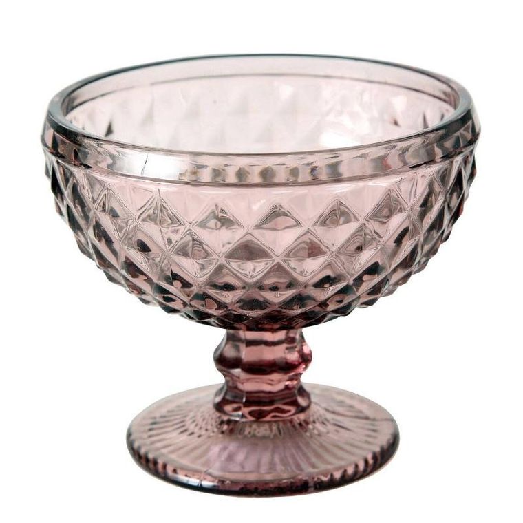 Boltze Home, pucharek do deserów i lodów, różowe szkło, Ø 12 cm
