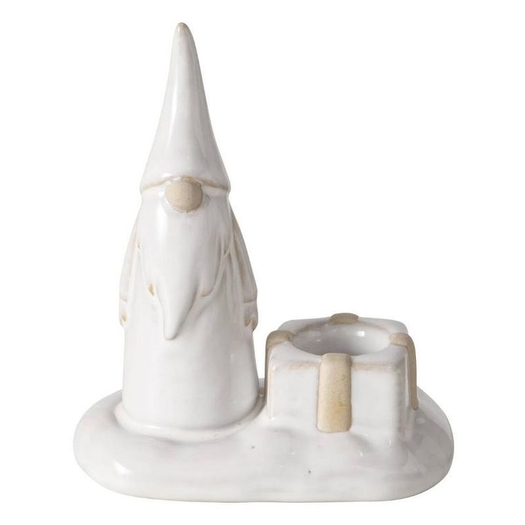 Boltze Home, Slavko, świecznik z gnomem na pojedynczą świecę, 11 cm