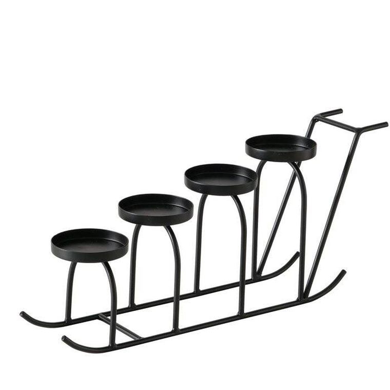 Boltze Home, Slido, metalowy świecznik w formie sań