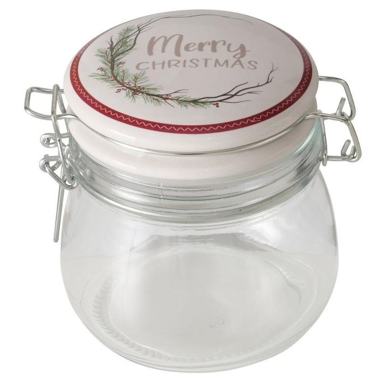 Boltze Home, słoik z porcelanową pokrywką, Charlene, 450 ml