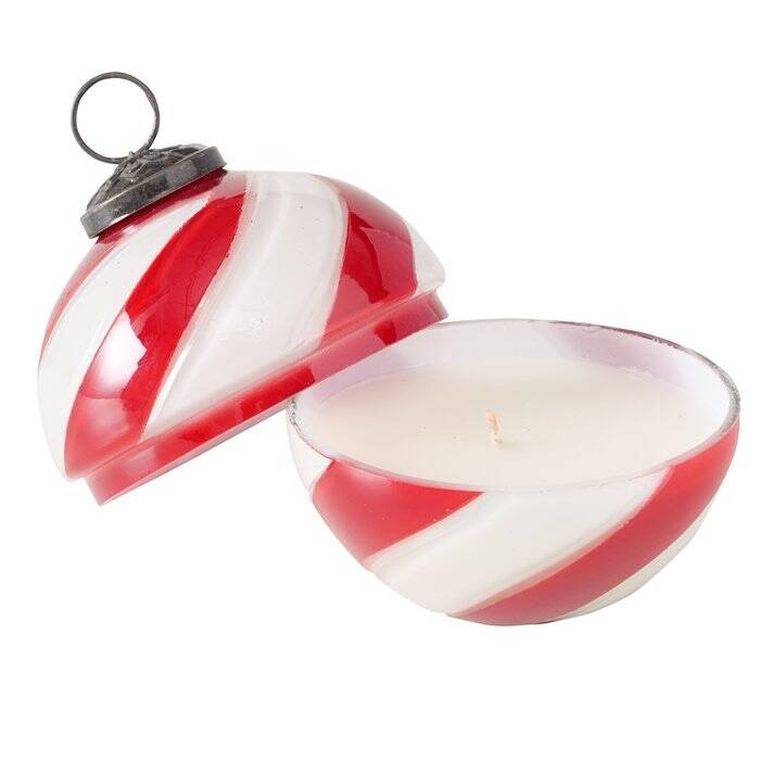 Boltze Home, Sugis, szklana świeca w kształcie bombki, 10 cm