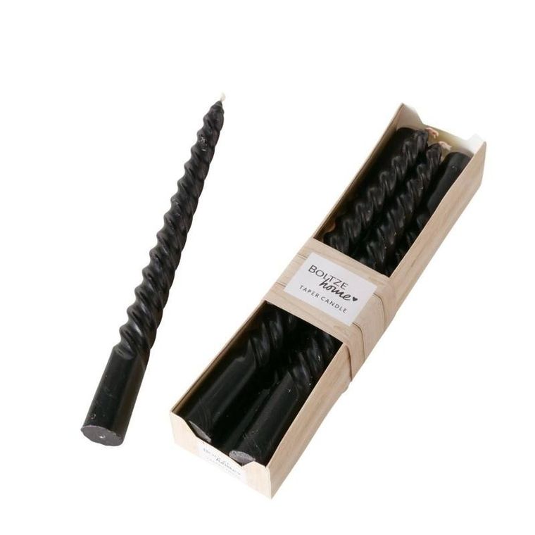 Boltze Home, świeca stożkowa Twisto, Ø 2 cm