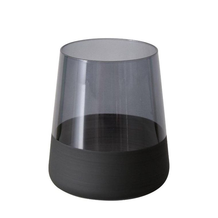 Boltze Home, szklanka do wody lub drinków, Moluna, czarne szkło, 380 ml