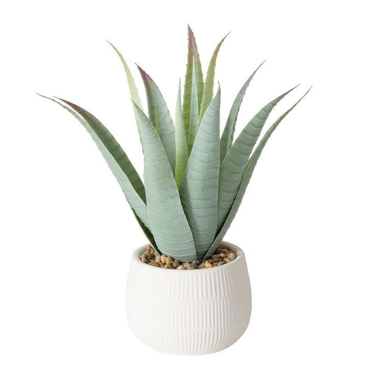 Boltze Home, sztuczna roślina aloes w donicze, Mondrago, 29 cm