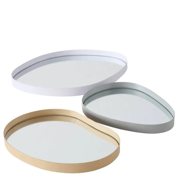 Boltze Home, taca dekoracyjna, Wolka, lustrzana tafla, 3 szt.