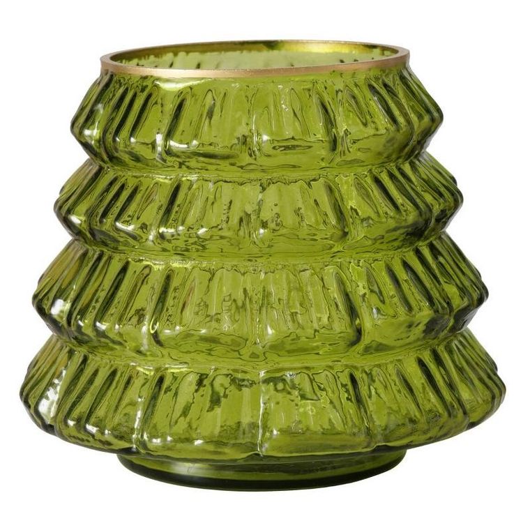 Boltze Home, Tiwa, szklana osłonka na świeczkę, wys. 11,5 cm