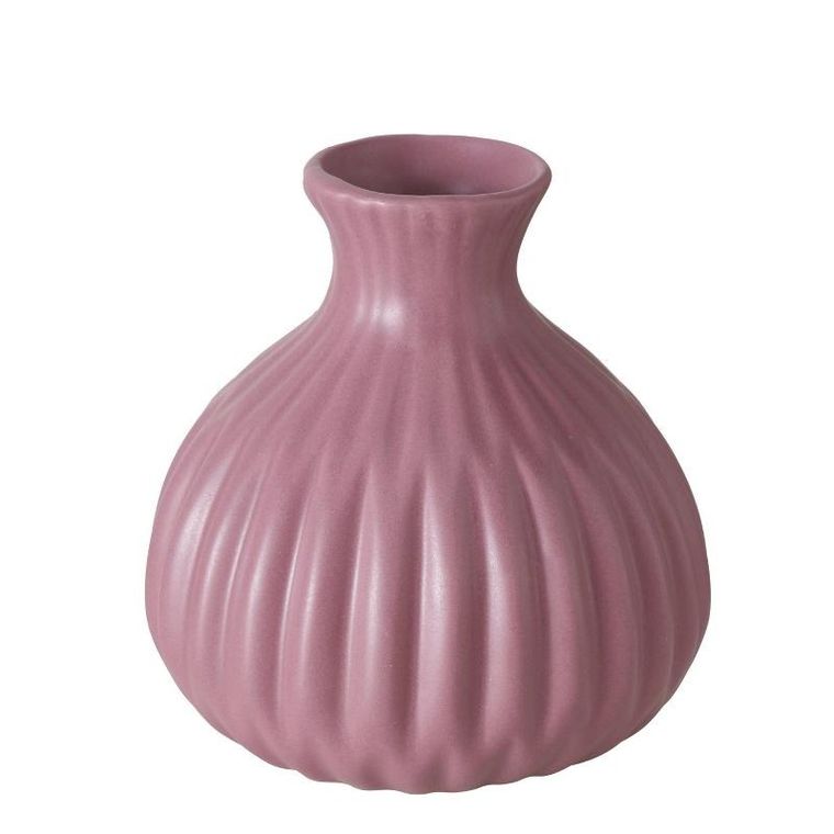 Boltze Home, wazon porcelanowy, tłoczony, Esko, 12 cm