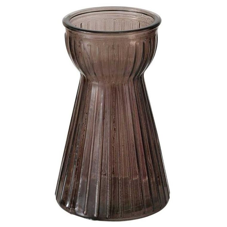 Boltze Home, wazon szklany, Hyacintha, ryflowane szkło, 15 cm