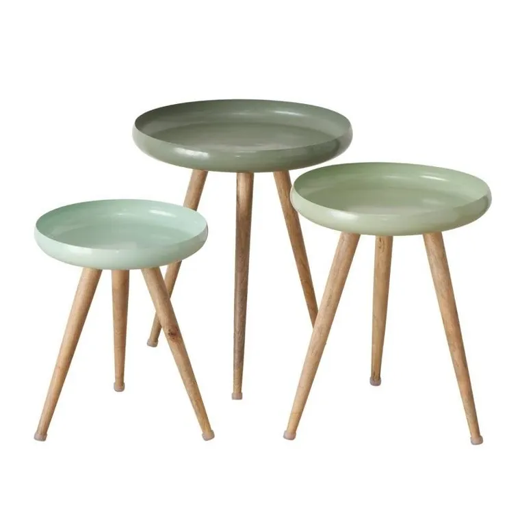 Boltze Home, zestaw stolików kawowych, Masdour, drewno mango