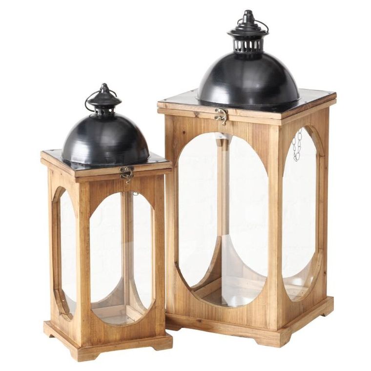 Boltze, Melira, lampiony do użytku wewnętrznego, wys. 50-61 cm, 2 szt.