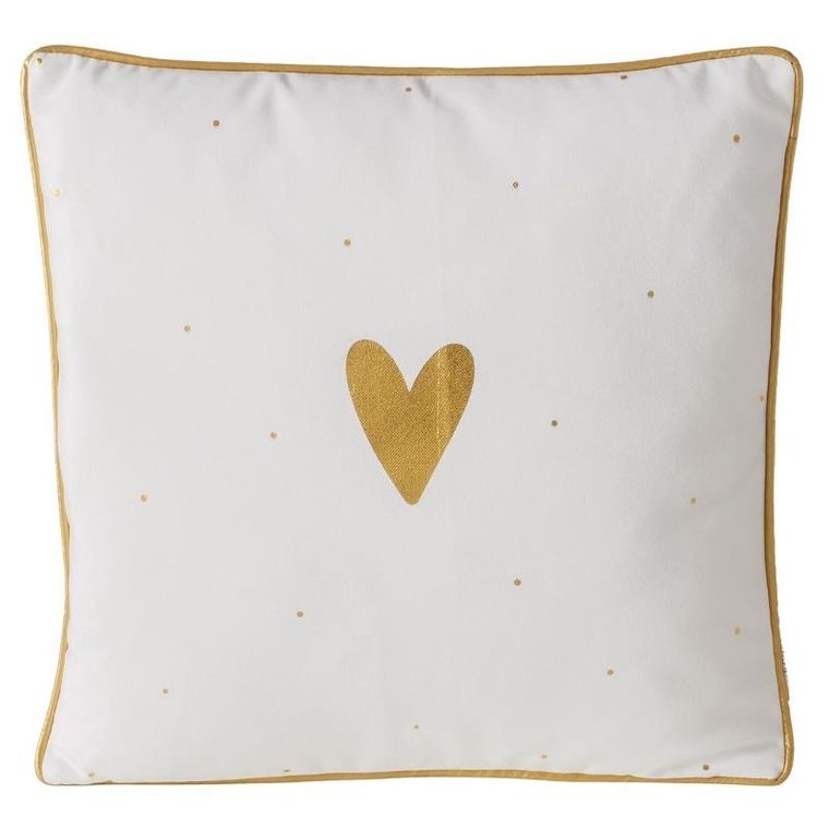Boltze, poduszka dekoracyjna z metaliczną lamówką, Dilara, 45-45 cm
