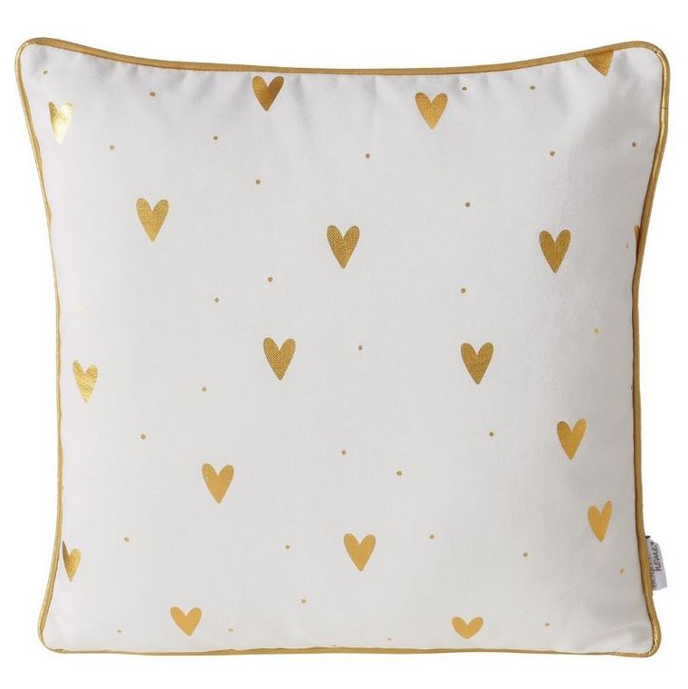 Boltze, poduszka dekoracyjna z metaliczną lamówką, Dilara, 45-45 cm