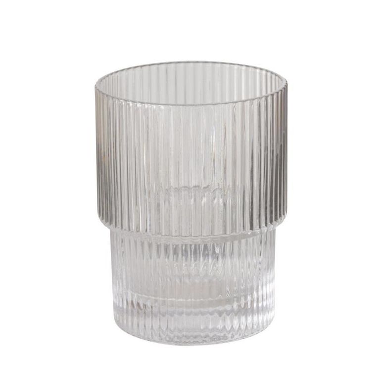 Boltze, Riffo, prążkowana szklanka, 180 ml