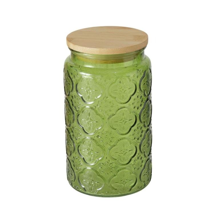 Boltze, słoik z bambusowym wieczkiem, Imola, 1000 ml