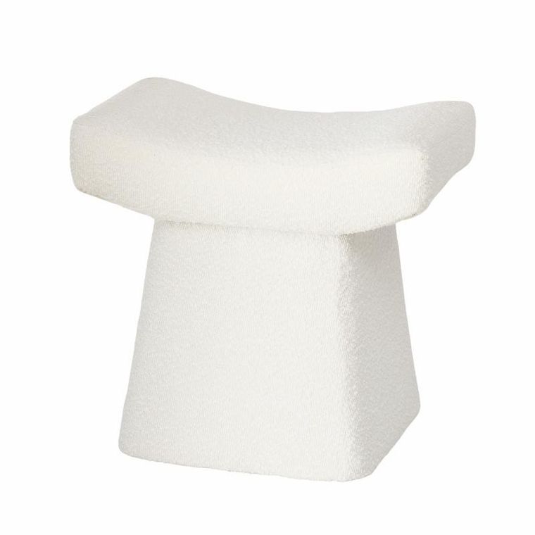 Boltze, taboret w pluszowym obiciu, Lidal, wys. 45 cm