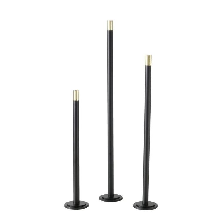 Boltze, zestaw świeczników na świece stołowe, Mats, 3 szt.