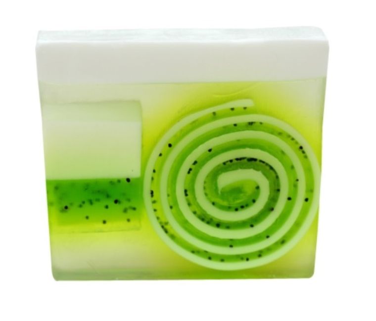 Bomb Cosmetics, Lime & Dandy Soap Slice, mydło glicerynowe, 100 g